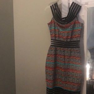 African multicolored dress